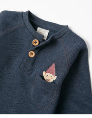 Zippy Baby Boys 'Gnome' Cotton Waffle Sweatshirt