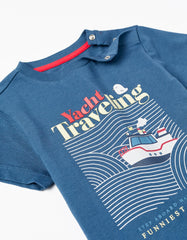 Zippy Cotton T-Shirt For Baby Boys Yacht