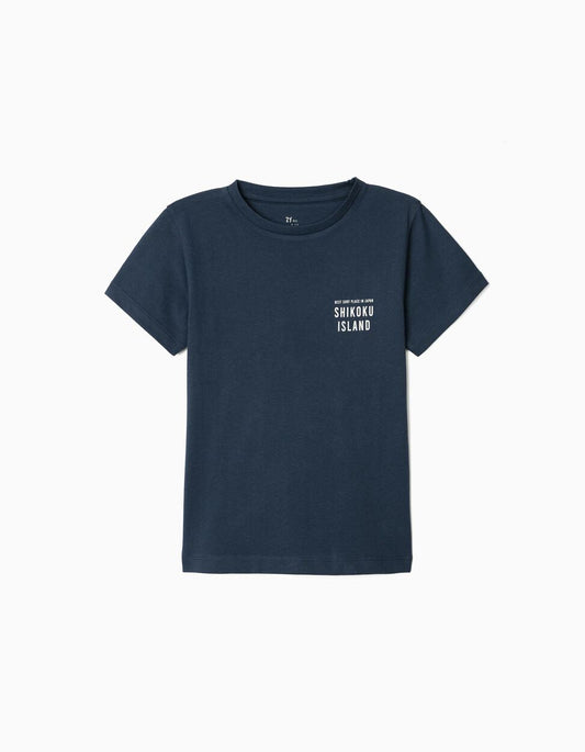 Zippy T-Shirt For Boys 'Shikoku Island', Dark Blue