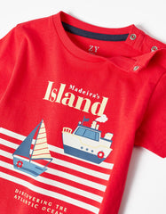 Zippy Cotton T-Shirt And Shorts For Baby Boys Madeiras Island