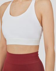 Women'S White Metatek Sports Bra