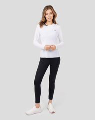 Women'S White Metatek Long Sleeve Training Tee