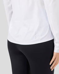 Women'S White Metatek Long Sleeve Training Tee