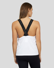 Women'S White Carbon Training Tank Top