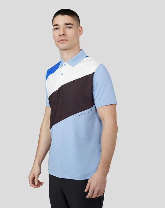 Sky Blue Golf Colourblock Polo