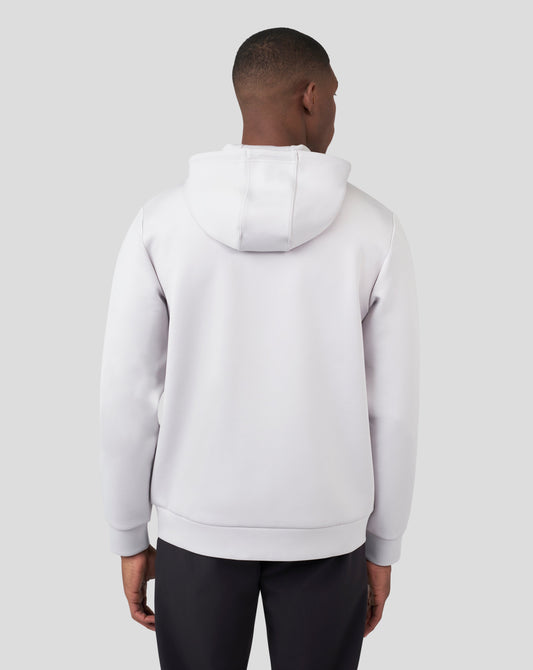 Mist Grey Scuba Zip Through Hoody