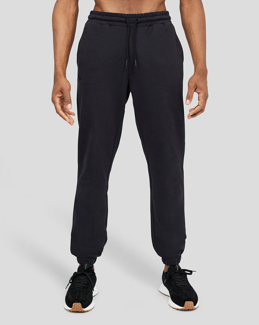 Men's Embroidered Logo Joggers - Black