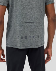 Mist Grey Marl Mesh Mix Short Sleeve Tee