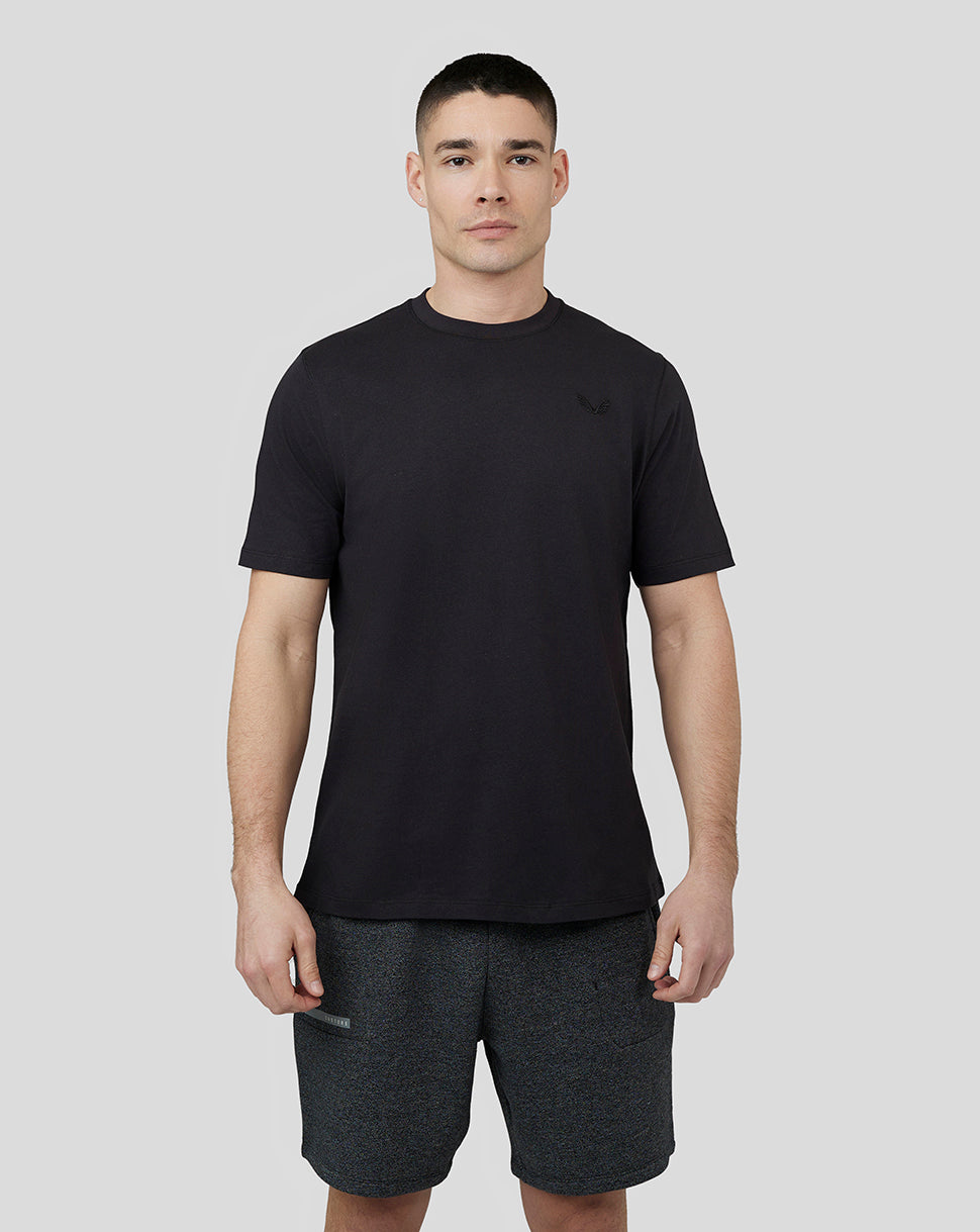 Men's Embroidered Logo T-shirt - Black