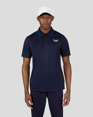 Midnight Navy Golf Tonal Stripe Polo