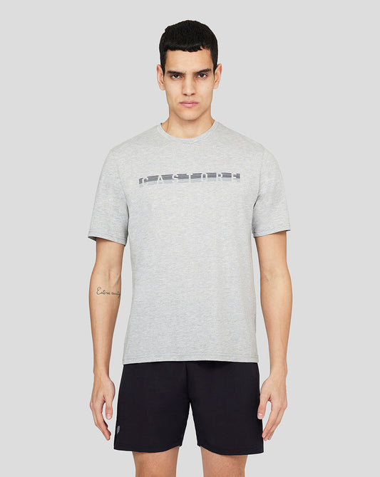 Grey Marl Graphic Short Sleeve Tee