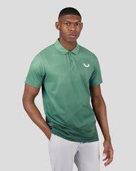 Men's Golf Printed Polo - Hunter Green