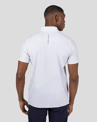 Men's Golf Printed Polo - White