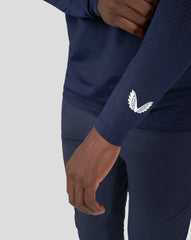 Navy Tech Life Colourblock 1/4 Zip