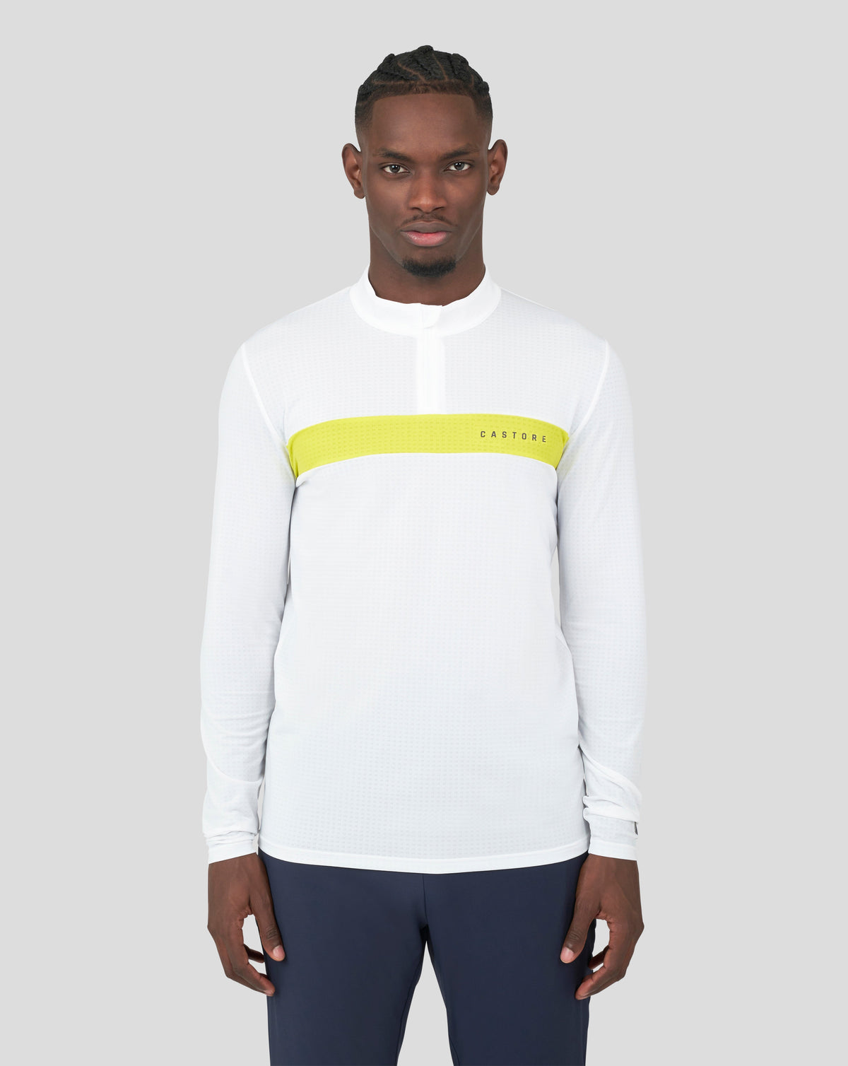 White Tech Life Colourblock 1/4 Zip