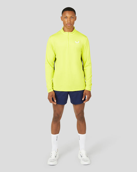 Men's Colour Block 1/4 Zip - Citrus