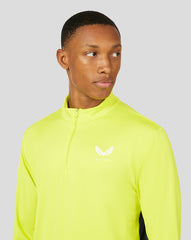 Men's Colour Block 1/4 Zip - Citrus