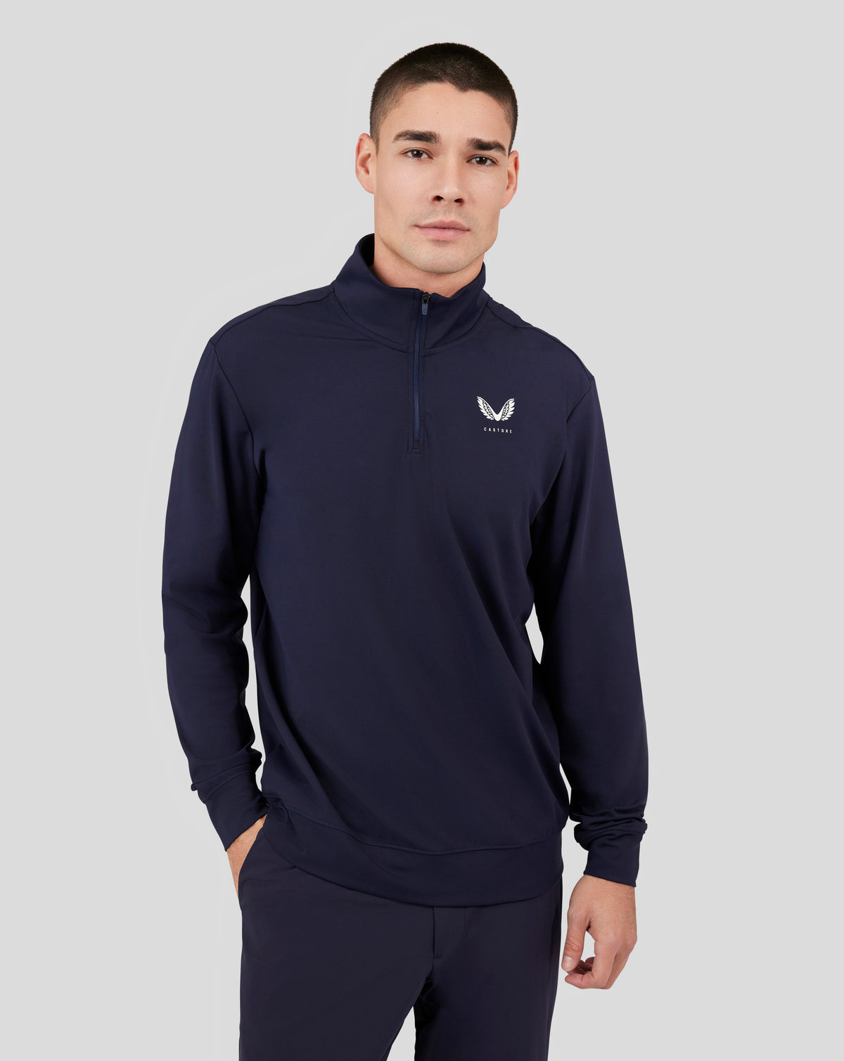 Midnight Navy Golf Classic Zip Mock