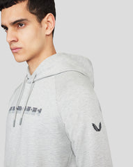 Grey Marl Graphic Hoody