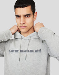 Grey Marl Graphic Hoody