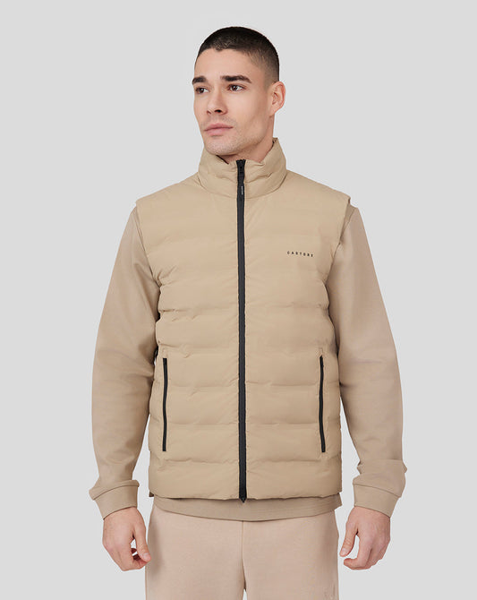 Metropolis Padded Gilet -Biscuit