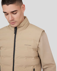 Metropolis Padded Gilet -Biscuit