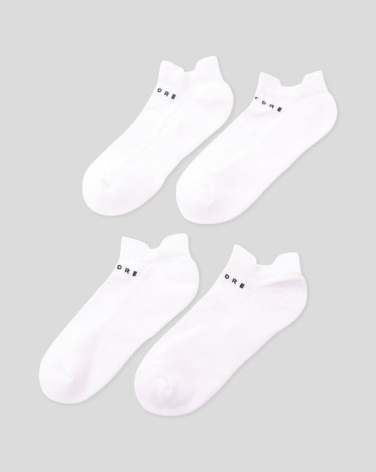 White Protek Ankle Socks 3Pk