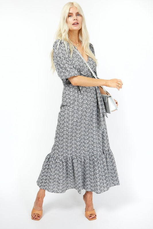 Little Mistress Gingham Midaxi Dress