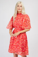 Little Mistress Floral Shirred Mini Dress By Vogue Williams