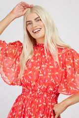 Little Mistress Floral Shirred Mini Dress By Vogue Williams