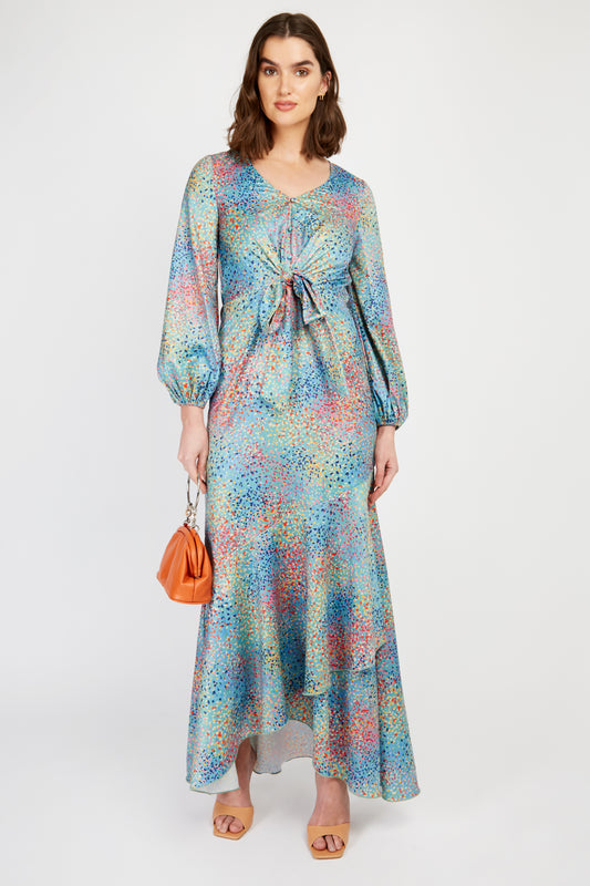 Little Mistress Spot Print Maxi Dress