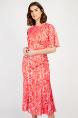 Little Mistress Zebra Print Midaxi Dress