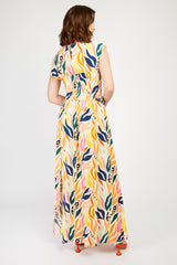 Little Mistress Multi Print Maxi Dress