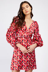 Little Mistress Multi Geo Mini Dress