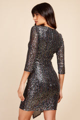 Little Mistress Multi Sequin Mini Dress