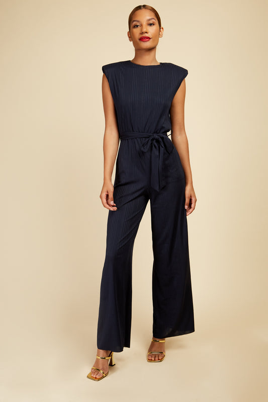 Little Mistress Navy Jumpsuit