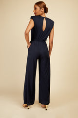 Little Mistress Navy Jumpsuit