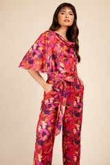 Little Mistress Marble Print Jumpsuit