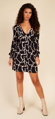 Little Mistress Giraffe Mini Dress