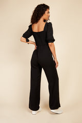 Little Mistress Seersucker Jumpsuit