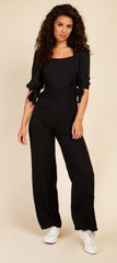 Little Mistress Seersucker Jumpsuit