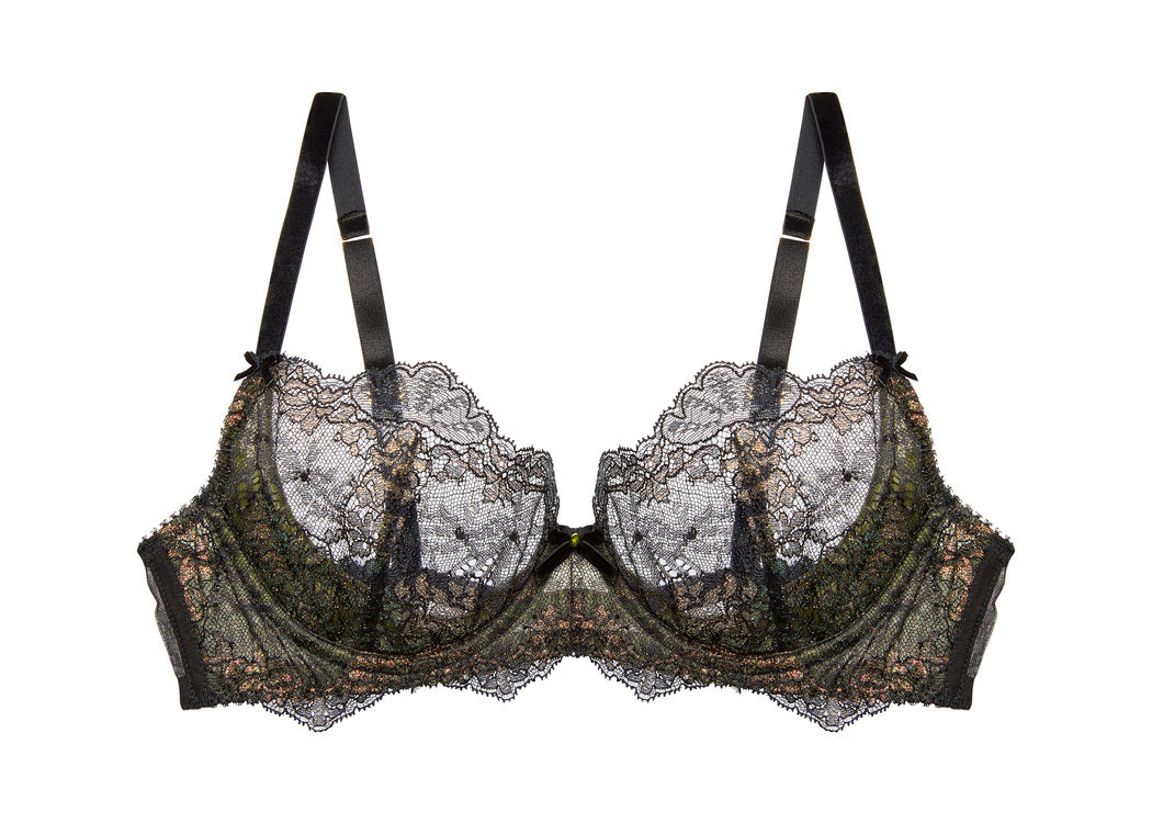 Dita Von Teese Lurex Lace Demi Bra