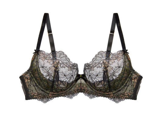 Dita Von Teese Lurex Lace Demi Bra