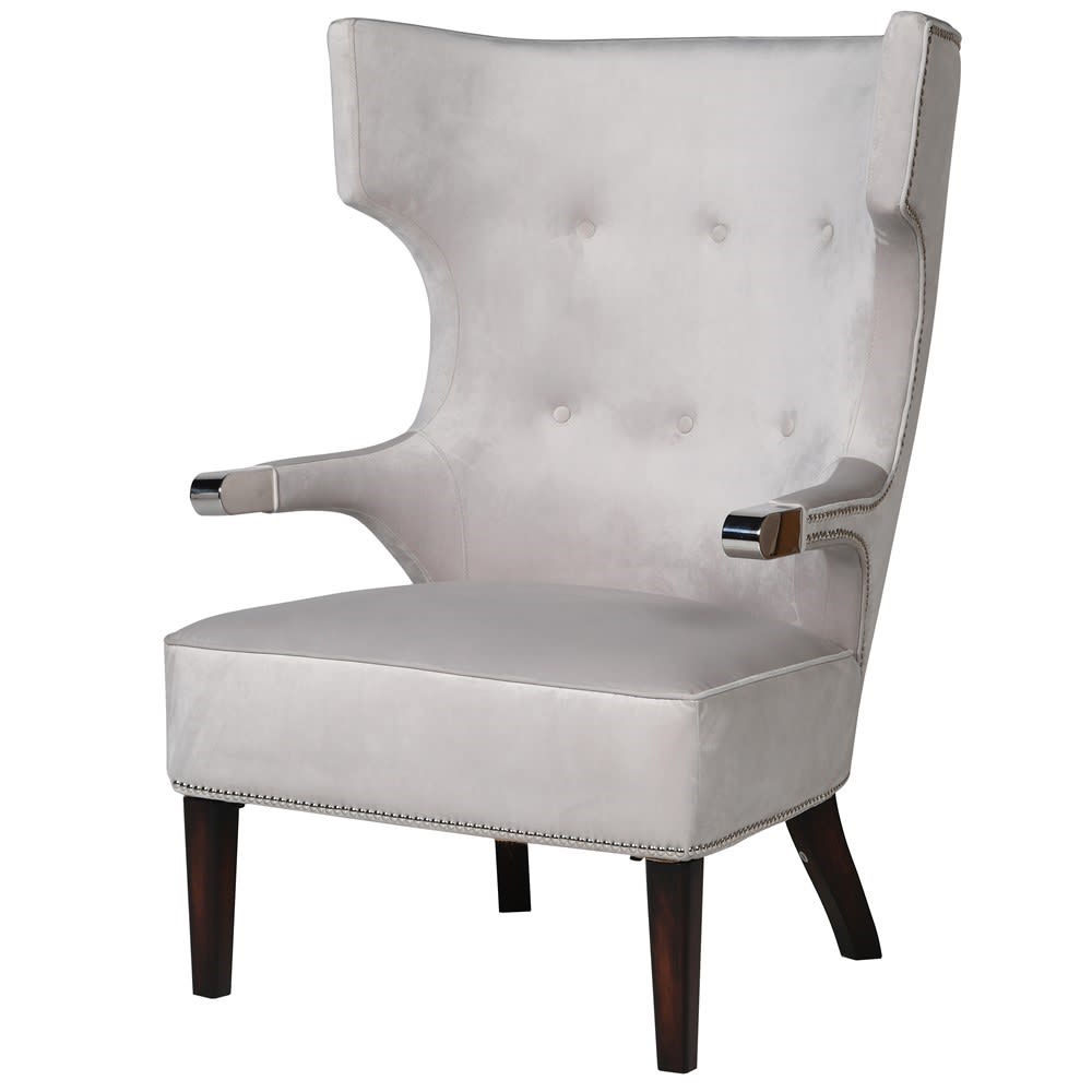 Dwell Velvet Pall Mall Armchair