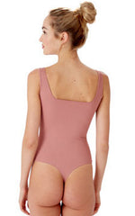 Pretty Polly Casual Lounge Rib Bodysuit - Dusty Rose