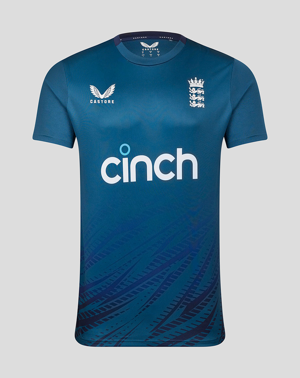 England Cricket Women Training Short Sleeve Tee - Blue