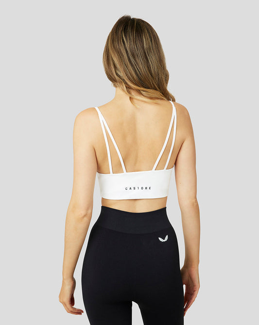 Women'S White Protek Sports Bra