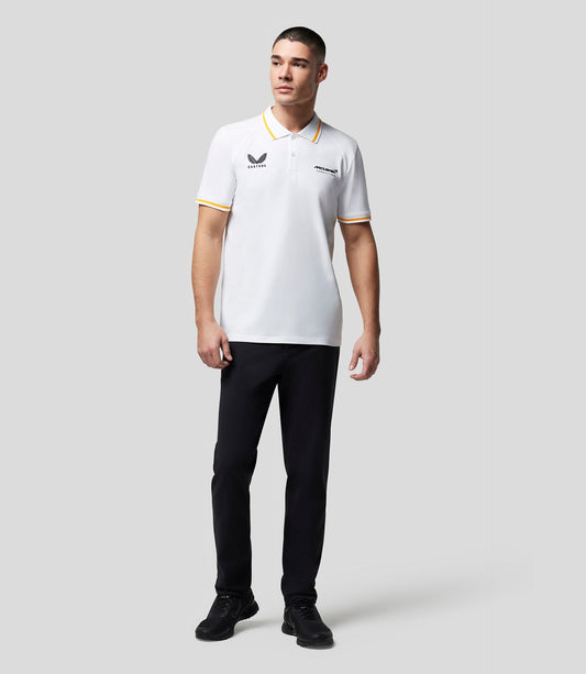 White Mclaren Active Dualbrand Fanwear Polo