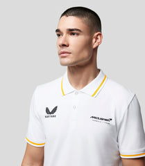 White Mclaren Active Dualbrand Fanwear Polo