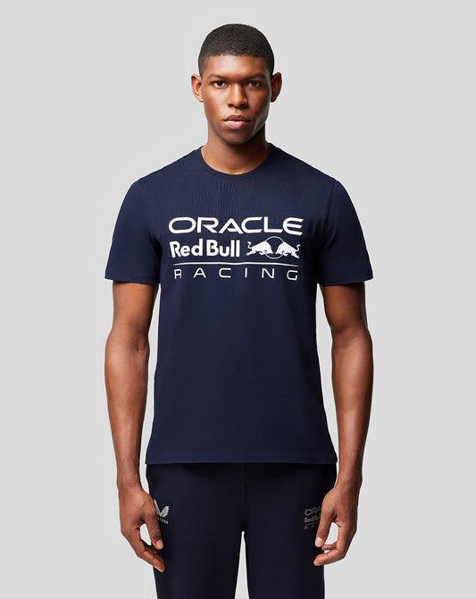 Oracle Red Bull Racing Unisex Large Front Logo T-shirt  - Night Sky